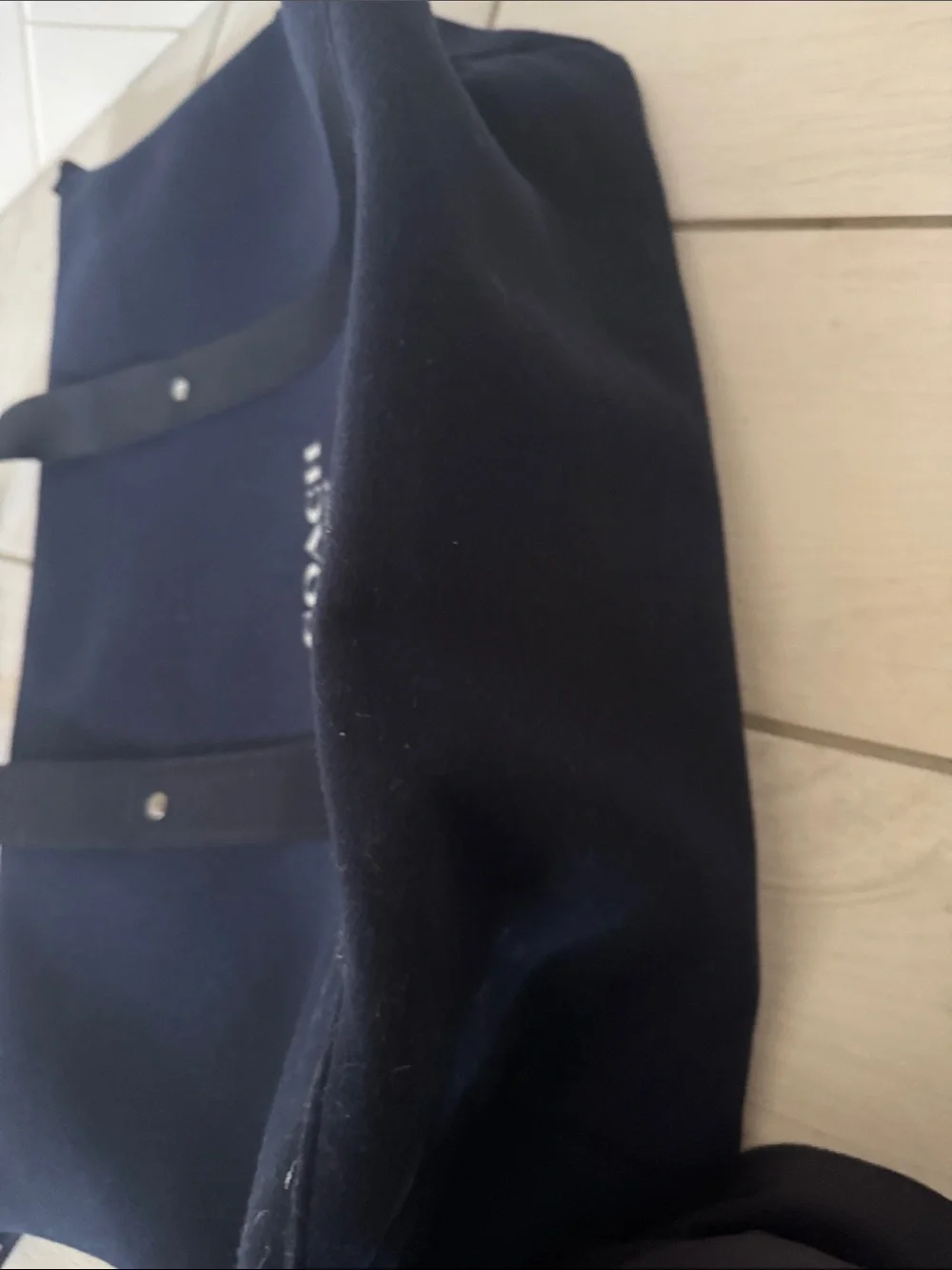 Coach Fragrance Navy Blue Weekender Duffel Travel Tote Bag Shoulder Strap